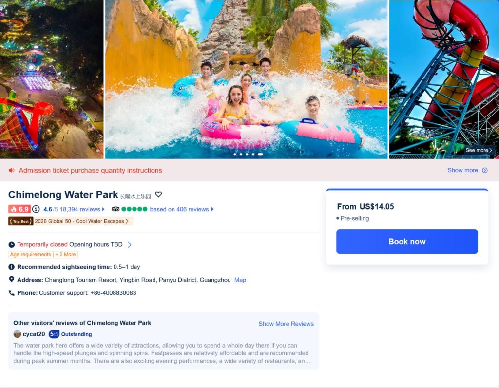 Screenshot 2026 01 11 at 21 13 18 Chimelong Water Park Tickets Promos Prices Reviews Opening Hours Trip.com